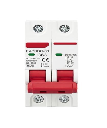 Interruptor de protección contra sobrecarga 1000V DC y disyuntor solar con corte rápido hasta 125A