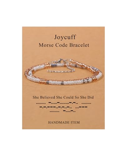 Image of JoycuFF ๐ ๐ผ๐ฟ๐๐ฒ ๐๐ผ๐ฑ๐ฒ ๐๐ฟ๐ฎ๐ฐ๐ฒ๐น๐ฒ๐๐ ๐ณ๐ผ๐ฟ ๐ช๐ผ๐บ๐ฒ๐ป Inspirational Gifts Beads Bracelets for Women Encouragement Birthday Gifts for Daughter Sister Niece Granddaughter Mom Best Friend