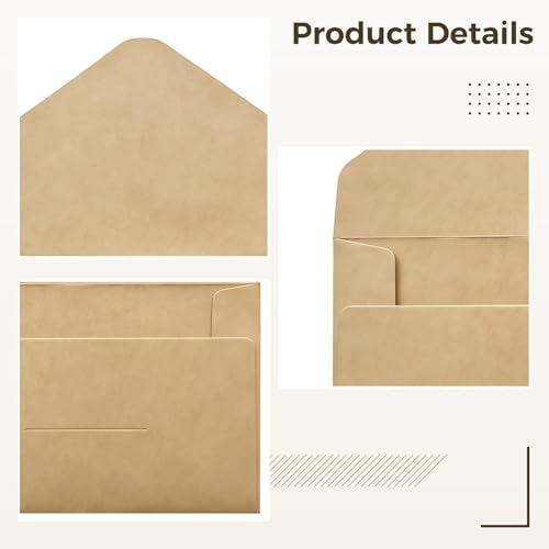 Mini enveloppe kraft rectangulaire pour ranger petits bijoux et graines - 2