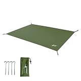 Eizer Camp(アイゼルキャンプ) グランドシート 山岳テント 205cm 90cm 120cm 軽量 テントシート 防水 アルパインテント 1人用 2人用 アンダーシート グラウンドシート (2人用（205cm×120cm）, グリーンカーキ)