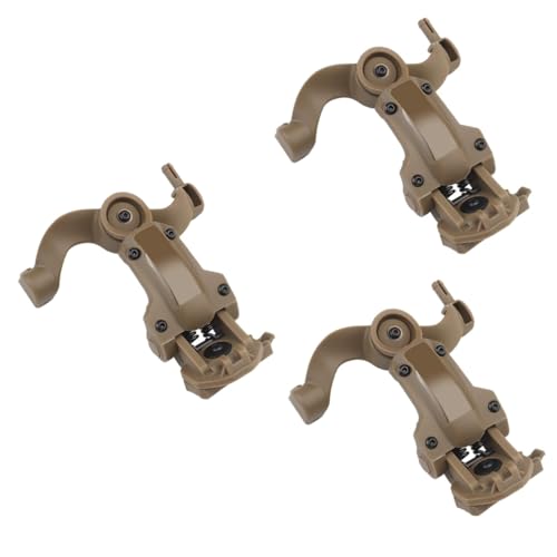 KESYOO 3 Sets Game Helmet Earphone Holder Easy Install Kit for Army Helmet Earphone Arm