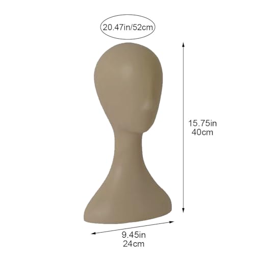 Maniquí de cabeza mujer para practicar peinado y exponer accesorios 7