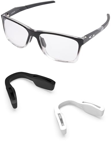Image of 2 Pieces Replacement Nose Pads for Oakley Activate OX8173 / Activate Asian Fit OX8169F - White + Black Asian Fit