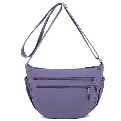 32% off - Trendy Small Crescent Bag Nylon Crossbody Bags for Women Lightweight Hobo Luna Bag Multi-Pocket...