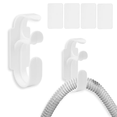 Dumhuts 2 pièces Support de Tuyau CPAP, Support pour Appareil Respiratoire CPAP, Stable et Sans Enchevêtrement, Système de Suspension pour Masque CPAP, Accessoire...