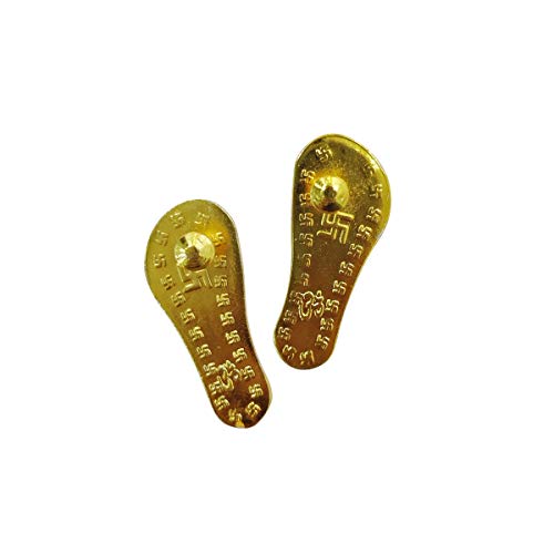 Pure Copper Charan Paduka Laxmi Charan Paduks Lakshmi Footprint 2.2 Inches U2013 Karizma Jewels