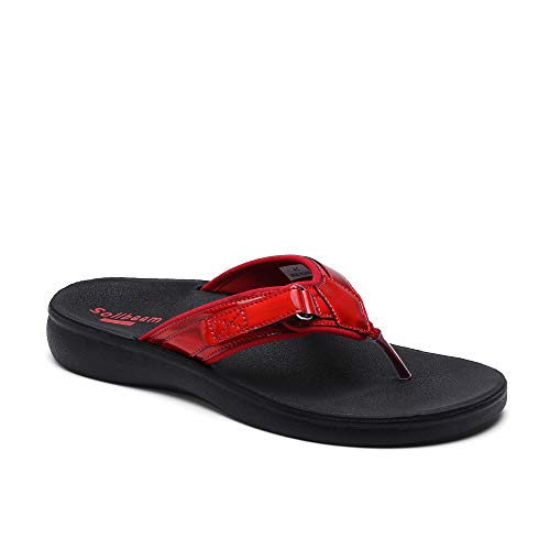 Image of SOLLBEAM Womens Original Orthotic Comfort Thong Style Flip Flops Sandals With Arch Support Heel Cup