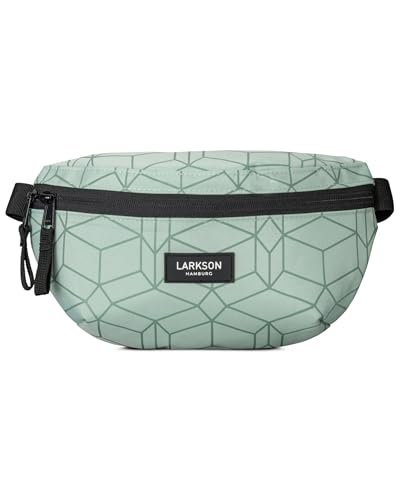 LARKSON Bauchtasche Damen & Herren Mint - Finn - Hüfttasche für Sport Outdoor Stadt - Gürteltasche Stylisch für Festival - Crossbody Bag mit Gurt - Wasserabweisend