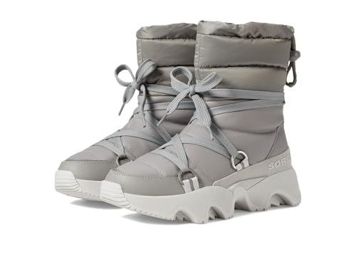 SOREL Women's Kinetic Impact NXT Waterproof Mid Boot - Chrome Grey, Moonstone - 10