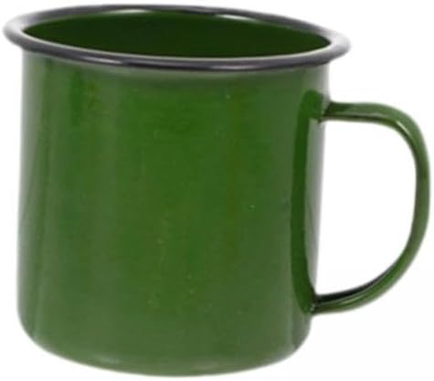 4xEnamel Coffee Cup Stylish Easy Clean Drinking Cup for Desktop Household Dorm Green | Home & Garden | Kitchen, Dining & Bar | Dinnerware & Serving Dishes | Mugs