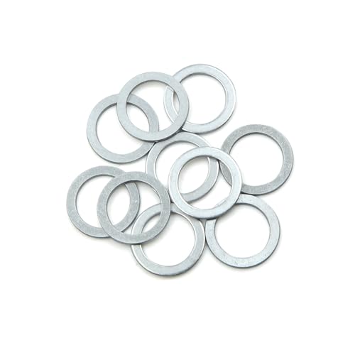 Partuto 10pcs Oil Crush Washers Drain Plug Gaskets 20mm ID. 28mm OD. Replacement