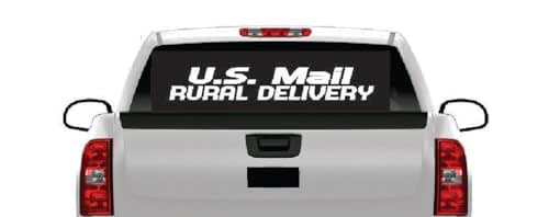 Amazon.com: U.S. Mail Rural Delivery Banner Vinyl Decal Sticker Car ...
