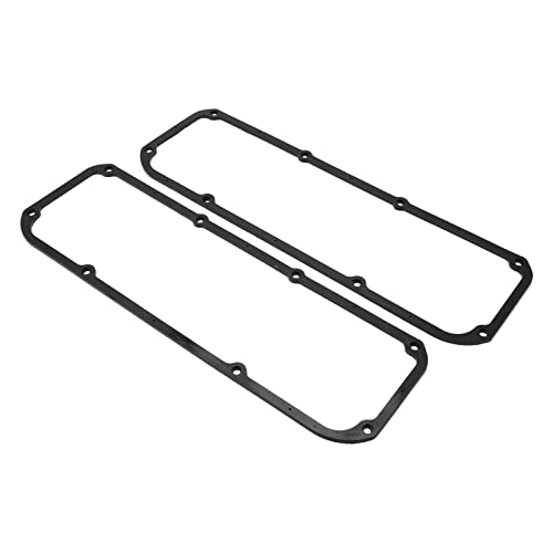 Guarnizioni del Coperchio della Valvola del Motore, Sostituzione di KMG02-1 Riutilizzabili per Motori 351C 351M 400M 1970-1982, Nucleo di Spessore in Acciaio, Nero