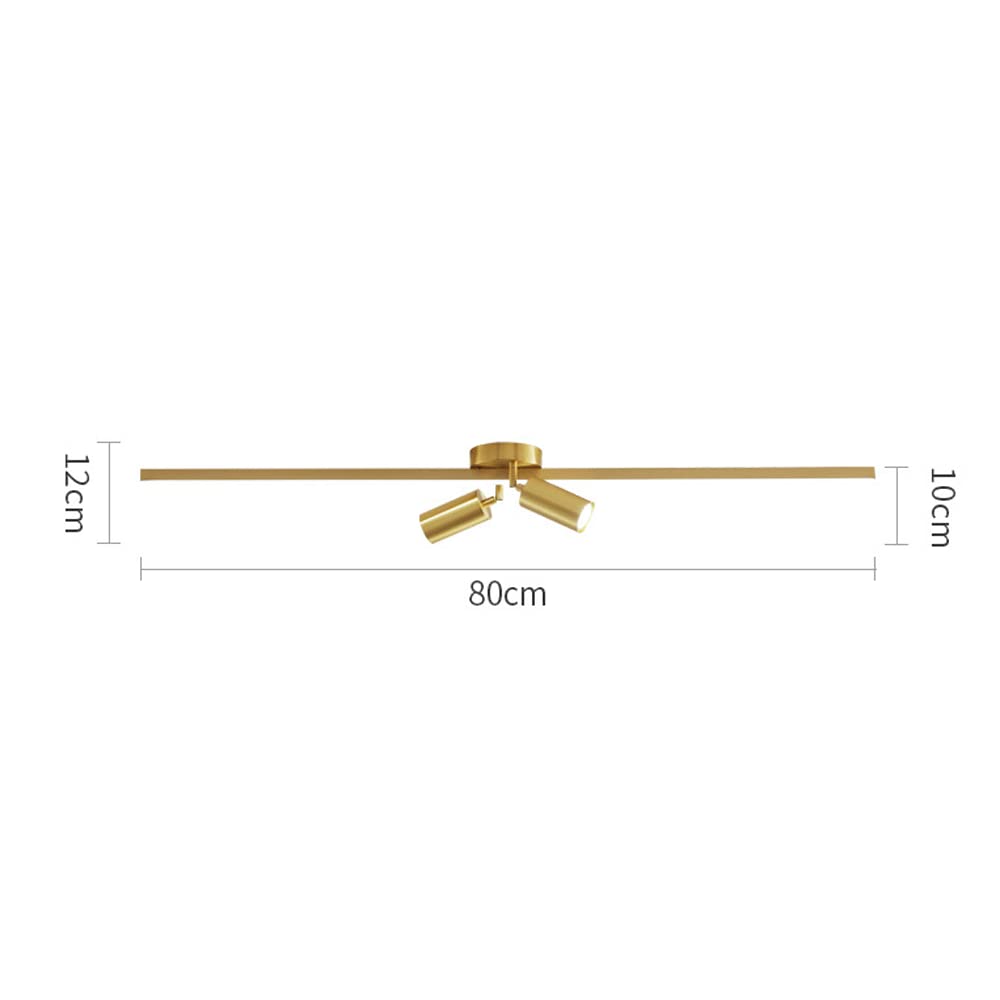 Faretti da soffitto Regolabili, Kit di Illuminazione a Binario Fisso a LED, faretti da soffitto a 2 Vie, faretti direzionali per Cucina, Galleria, corridoio, da