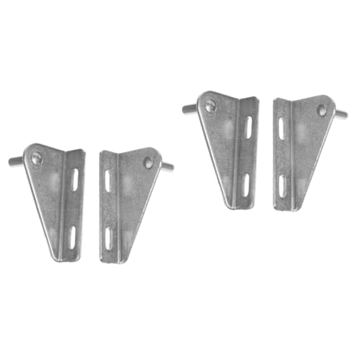 SOLUSTRE 2 Juegos Accesorio De Nevera Reemplazo De Bisagra Del Congelador Bisagra Superior De La Puerta Cierrapuertas Del Refrigerador Mini Lavable Auto Silver Acero Inoxidable 2 Piezas * 2