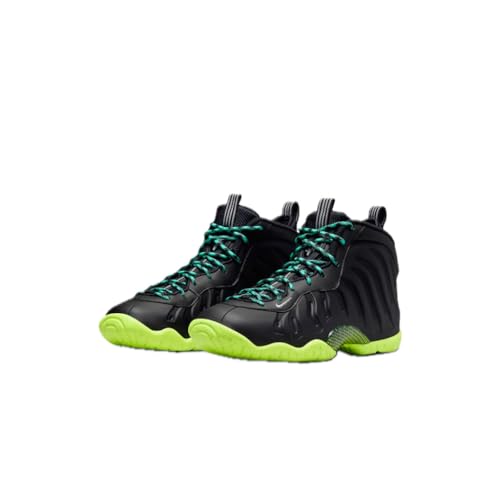 Nike Little Posite One Pro Boys Shoes, Black/Volt/Clear Jade/Metallic Silver, 5.5 M US3