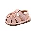 Newborn Baby Girls Sandals Summer Floral Non-Slip Shoes Infant Casual Beach Water Slides with Adjustable Strap Comfort Breathable Slippers School Soft Lightweight Sandal (Pink, 5 Infant)
