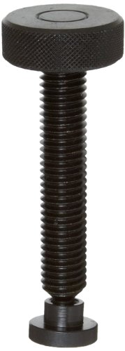 Image of TE-CO 31354L Knurled Knob Swivel Screw Clamp with Large Pad Black Oxide, 1 /2-13-Thread x 3-3 /50 inch Lg (2-Pack)