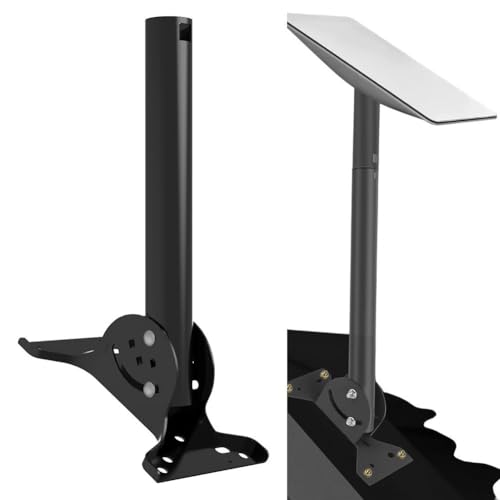Support de toit Starlink Gen 2 en acier inoxydable noir robuste pour une réception de signal stable