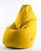 Avalon Pouf Poltrona Sacco Grande Bag L Jive 80x80x125cm Made in Italy in Tessuto antistrappo Imbottito Colore Giallo Limone