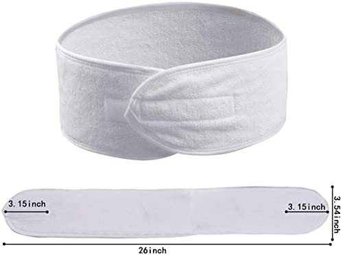 Queta-3PCS-Bandeau-Maquillage-Cheveux-Lavable-Bandeau-Serre-Tete-Scratch-Blanc-Pour-Spa-Yoga-Sport-Se-Maquiller-Soins-du-Visage