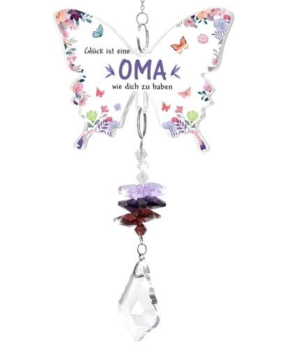 KAAYEE Oma Geschenk Kristall Deko Geschenke für Oma zum Muttertag Geburtstag Valentinstag Geburtstagsgeschenk Ostergeschenk Muttertagsgeschenk