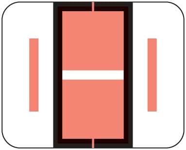 Doctor Stuff - Etiquetas para carpetas de archivos, letra del alfabeto I, productos TAB - Adhesivos Alpha compatibles con la serie TPAV, rosa, 1" x