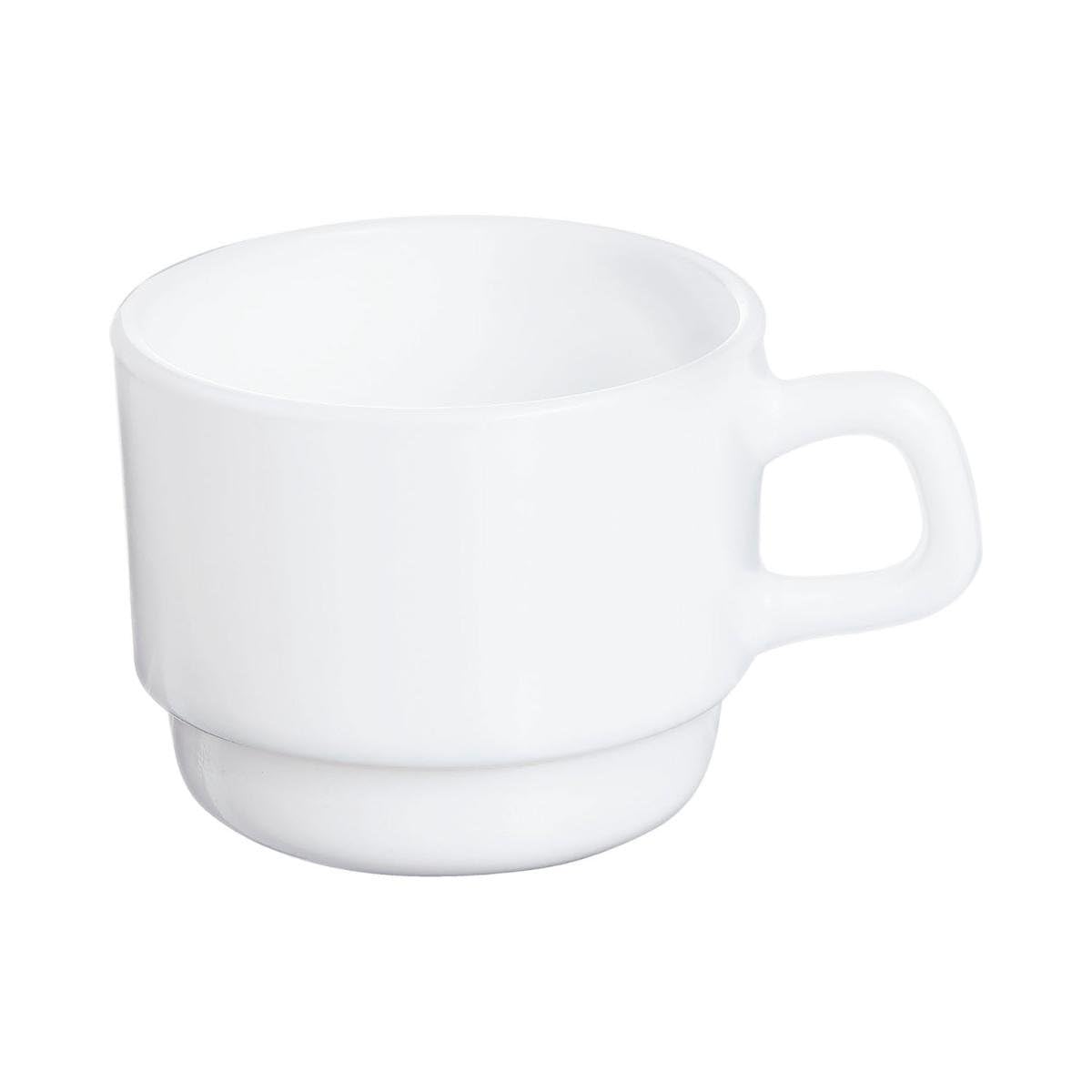 Arcoroc Restaurant Set mit 12 Opal-Tassen, 19 cl, Opal, mikrowellengeeignet, kühlschrankgeeignet, recycelbar