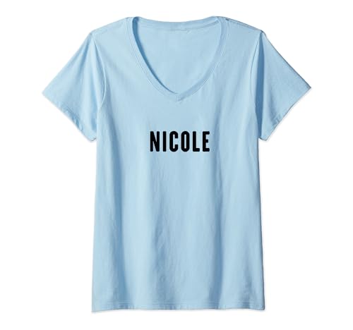 Mujer Nicole Gifts Idea Nombre Nicole Camiseta Cuello V