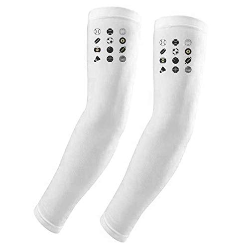 Mangas para brazos deportivas con protección UV sol y geometría simple de DIYthinker