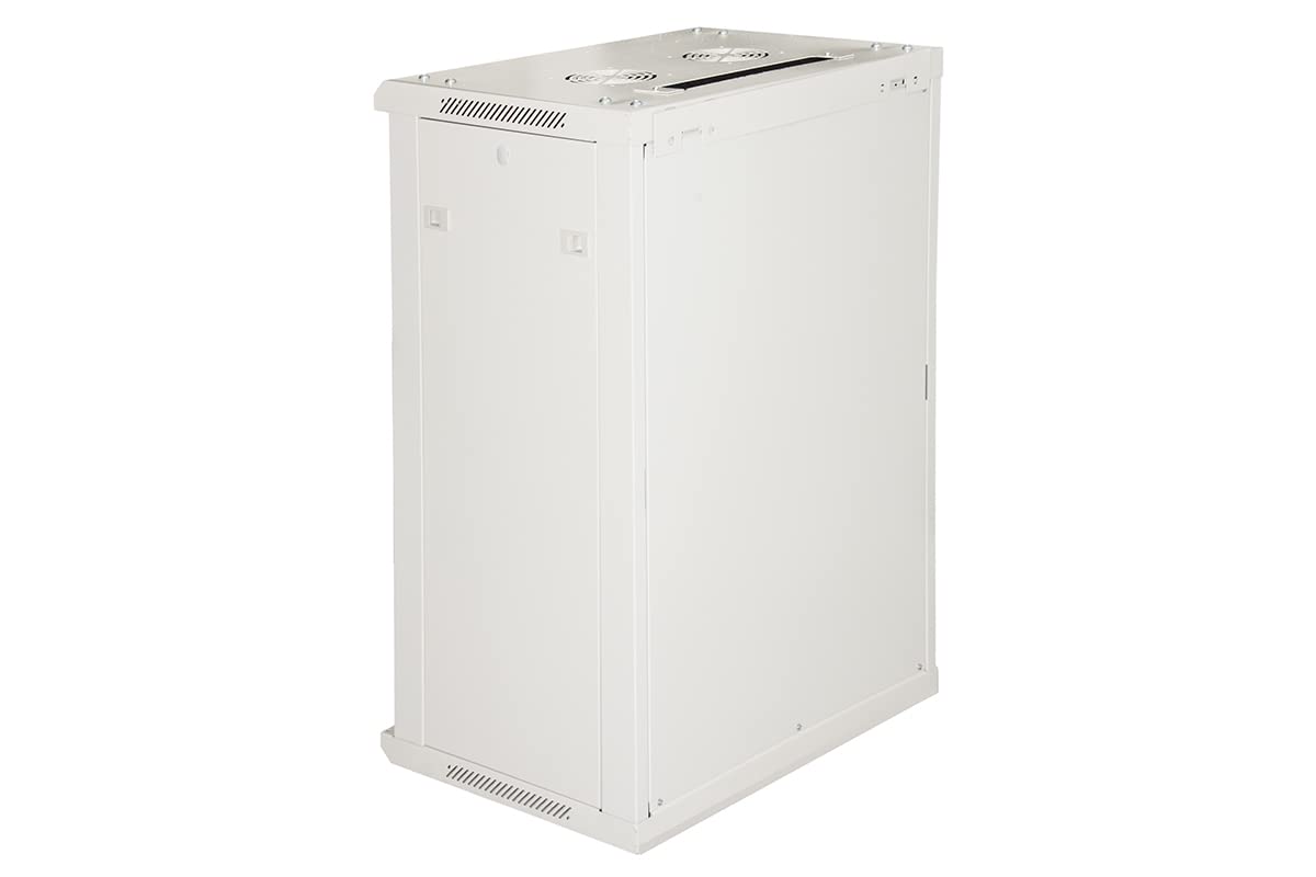LINK Armadio Rack 19" 18 Unita' da Muro (A) 905 x (L) 600 x (P) 450 mm. Grigio, DISASSEMBLATO Porta Vetro