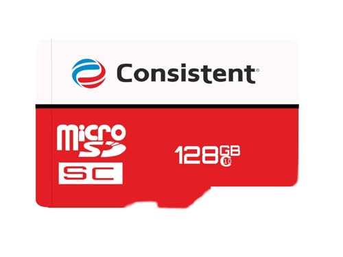 Image of Consistent 128GB Surveillance microSD Card - High-Endurance 4K Video Recording, Class 10 /UHS-I Speed, Designed for 24 /7 CCTV & Security Cameras - 5-Year Warranty