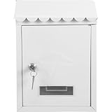 Alipis Wandbriefkasten aus Eisen Vintage Stil mit Schloss Wetterfester...