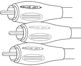 Vanco International HTDV350 Blue Jet RGB Component Video Metal Hooded Cable, 50 Foot