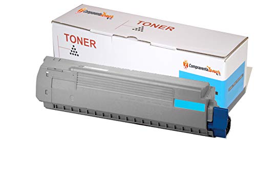 Toner Compatible Oki C823 C833 C843 Cyan 46471103 évitez les lignes d'impression et les textes flous