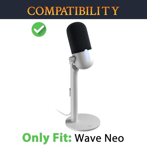 Microphone Pop Filter pour Elgato Wave Neo Élimine Bruit Souffle Mousse