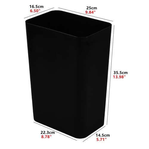 Set de 2 Canecas de Basura Rectangulares de 3 Galones miniatura 2