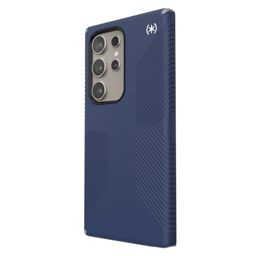 Image of Speck Presidio 2 Grip Samsung Galaxy S24 Ultra Case - Drop & Camera Protection, Soft-Touch Secure Grip, Wireless Charging Compatible, Shock Absorbant, Galaxy S24 Ultra Case - Coastal Blue