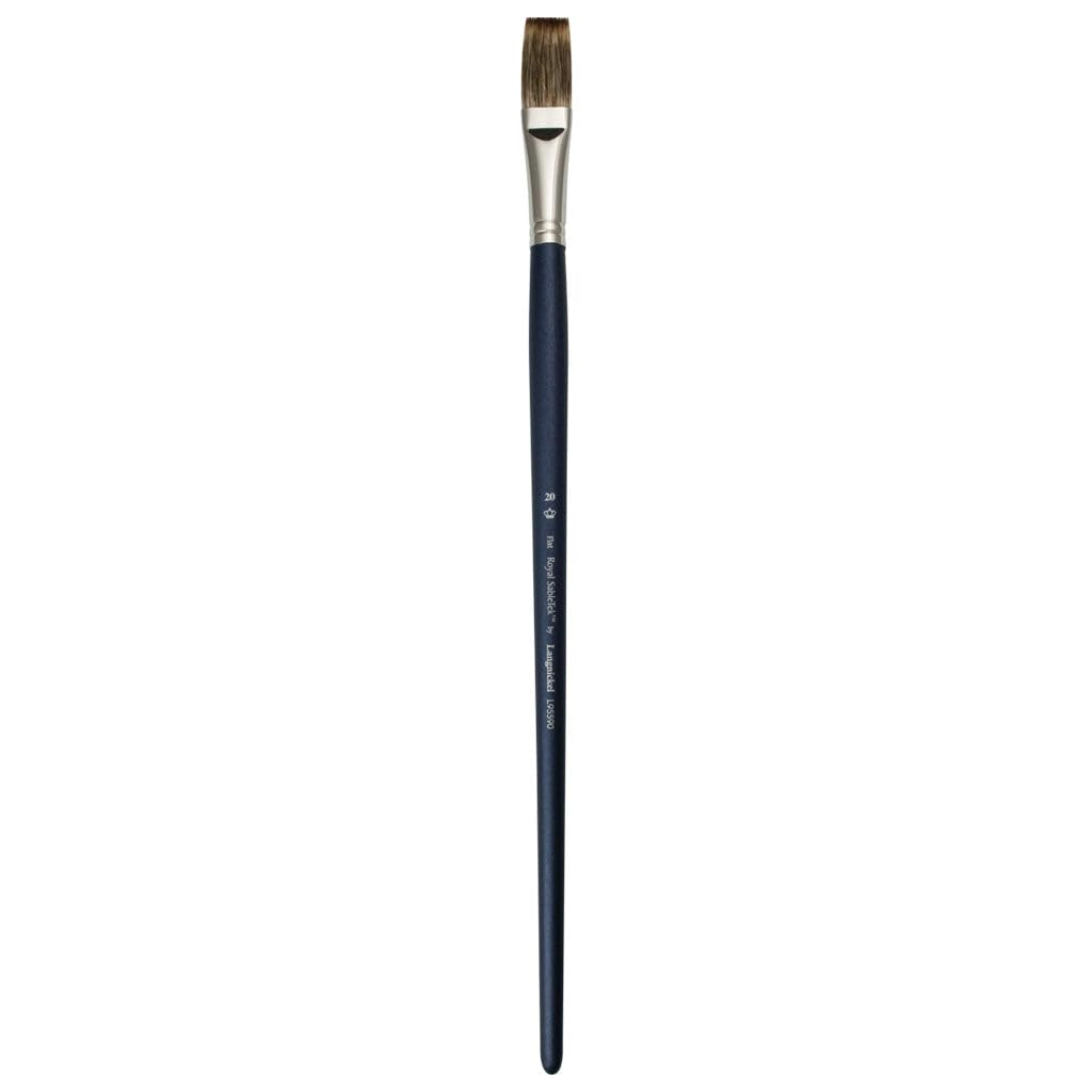 Royal Sabletek Long Handle Flat 8 - Artist Paint Brush - L95590-8 - Single by Nowells