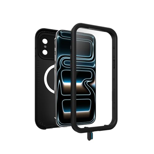 Image of OtterBox iPhone 17 Pro Max FRĒ Series Waterproof Case - Black - Waterproof iPhone Case up to 2 Meters, IP68, Phone Case for Swimming /Snorkeling