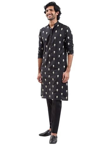 Ensemble kurta et pyjama homme brodé pour mariages et fêtes culturelles