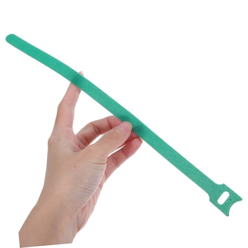 COHEALI 100pcs Organizadores de Cordón Reutilizables con Abrazaderas de Gancho y Bucle Verde para Cables de Carga y Gestión de Electrodomésticos Bajo el Escritorio miniatura 4