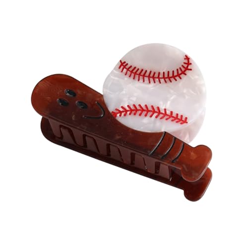 Personalized Acetate Baseball Hair Claw Clip Fun Sports Accessories Hair Claw for Women Girls Gifts Hair Clips