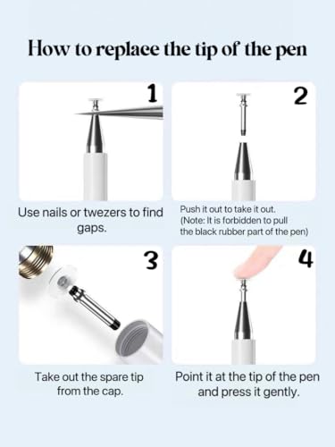 Stylus Pen for Samsung Galaxy Tab A9+ Plus,A8, A7, A7 Lite, High Sensitivity & Precision Capacitive Touch Stylus Pencil for Apple iPad,Fire HD All Touch Devices (Black) - Image 6