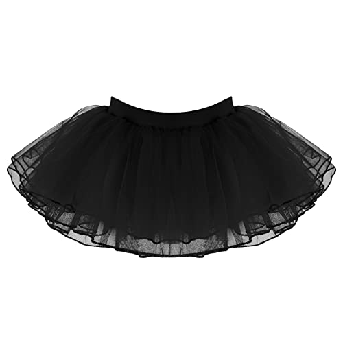 Amazon.com: Tutu Skirt Girls Elastic Ballet Dance Skirts 4 Layers
