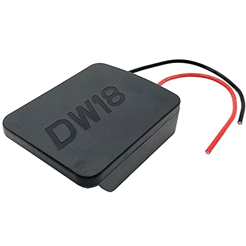 Battery Adapter for Dewalt 18V 20V Max Battery Dock Adapter Power Mount Dock Holder with 12AWG Wires
