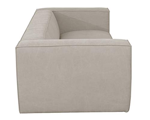 Amazon Brand – Rivet Thomas Modern Upholstered Sofa Couch, 101.2"W, Grey #TOP4