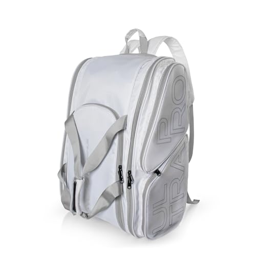 Raqueteira Pro Beach Tennis Branca Comporta 4 Raquetes Alma Genius