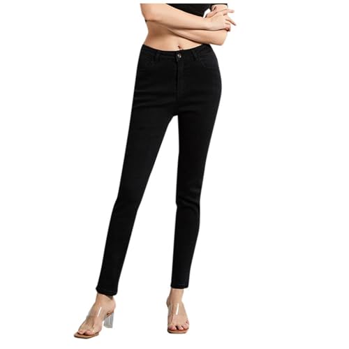 Pantalones vaqueros ajustados para mujer elásticos casuales
