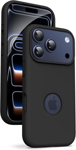 Image of Elzzi Microfiber Cover Compatible for iPhone 17 Pro Max Case Silicone Cases Protective Anti Fingerprint Non Slippery Shockproof Back Covers (Desert)